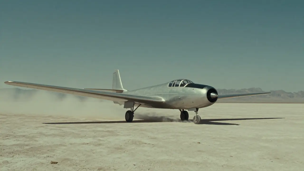 1955 年 8 月，U-2 在湖床上第一次試飛。